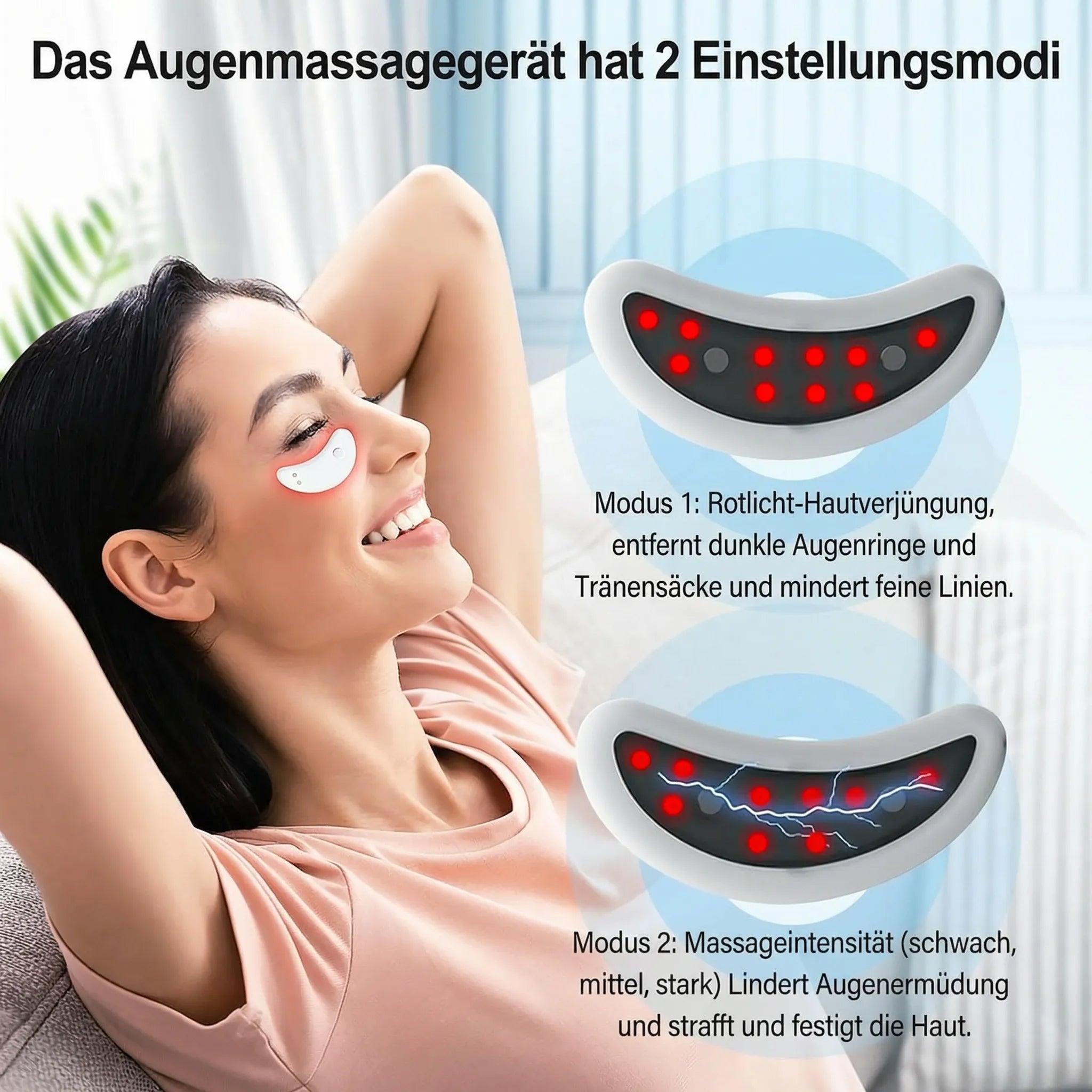 Apparaat tegen donkere kringen & wallen door roodlichttherapie | Augenia