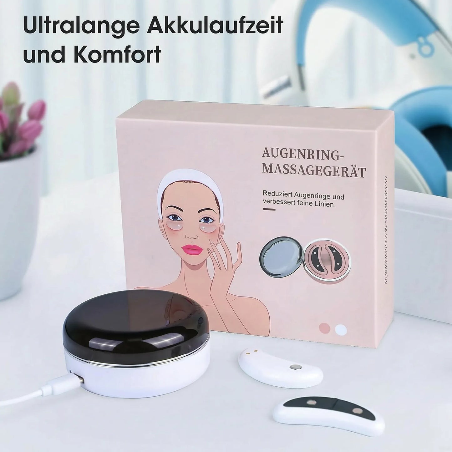 Apparaat tegen donkere kringen & wallen door roodlichttherapie | Augenia
