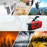 StormGuard - Noodradio met handcrank en zonnepaneel en powerbank