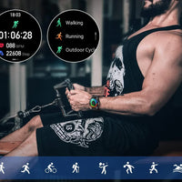 Luxe Mannen Smartwatch | Multisport Modus | Gezondheidsmonitoring