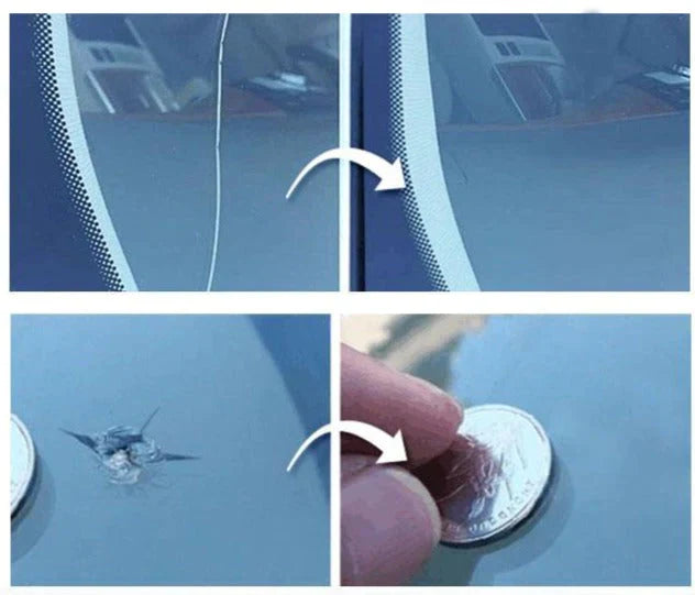 Glas Revive reparatieset | Sterke, transparante bescherming Versterkt gebarsten glas voor een naadloze, langdurige afwerking.