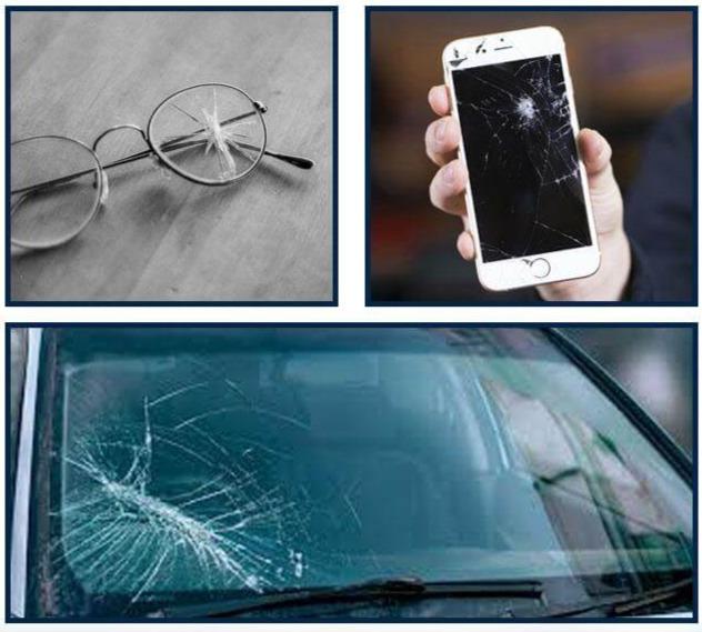 Reparatieset voor gebroken glas