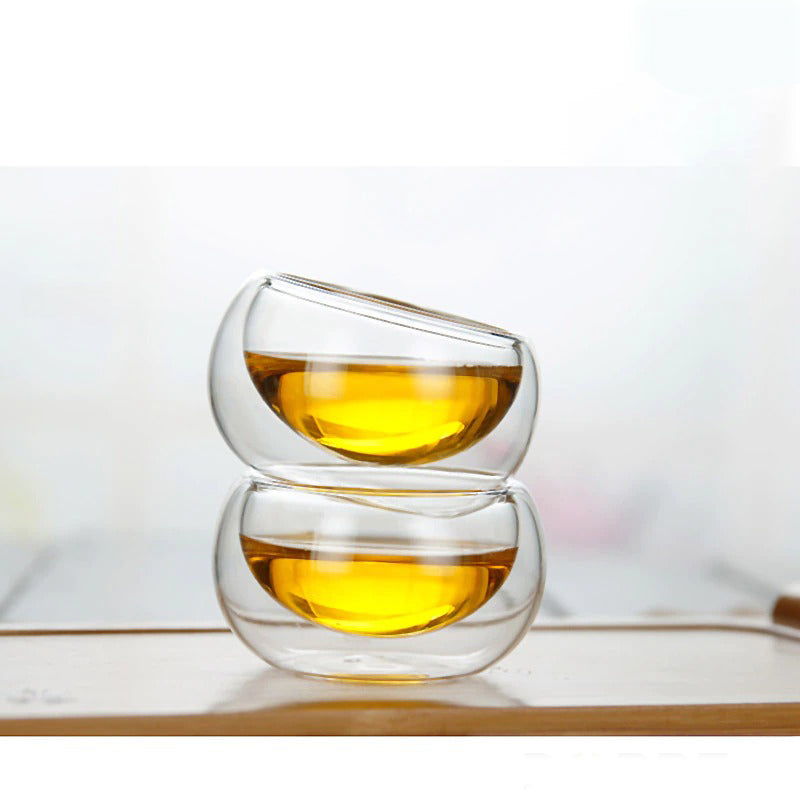 Glazen Theepot Hittebestendige Glazen Thee Infuser Pot Dubbelwandig Glas | Brehn