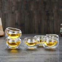 Glazen Theepot Hittebestendige Glazen Thee Infuser Pot Dubbelwandig Glas | Brehn