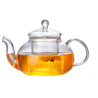 Glazen Theepot Hittebestendige Glazen Thee Infuser Pot Dubbelwandig Glas | Brehn