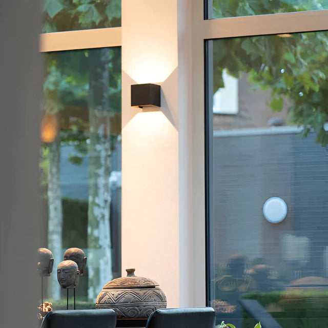 Draadloze wandlamp voor binnen en buiten | LED wandlamp met accu en sensor | GlowCube