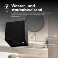Draadloze wandlamp voor binnen en buiten | LED wandlamp met accu en sensor in zwart en wit