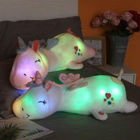 Lunacorn Lichtgevend Eenhoorn | Knuffelige Pluchevriend | Regenboog-LED's | Perfect Cadeau voor Kinderen