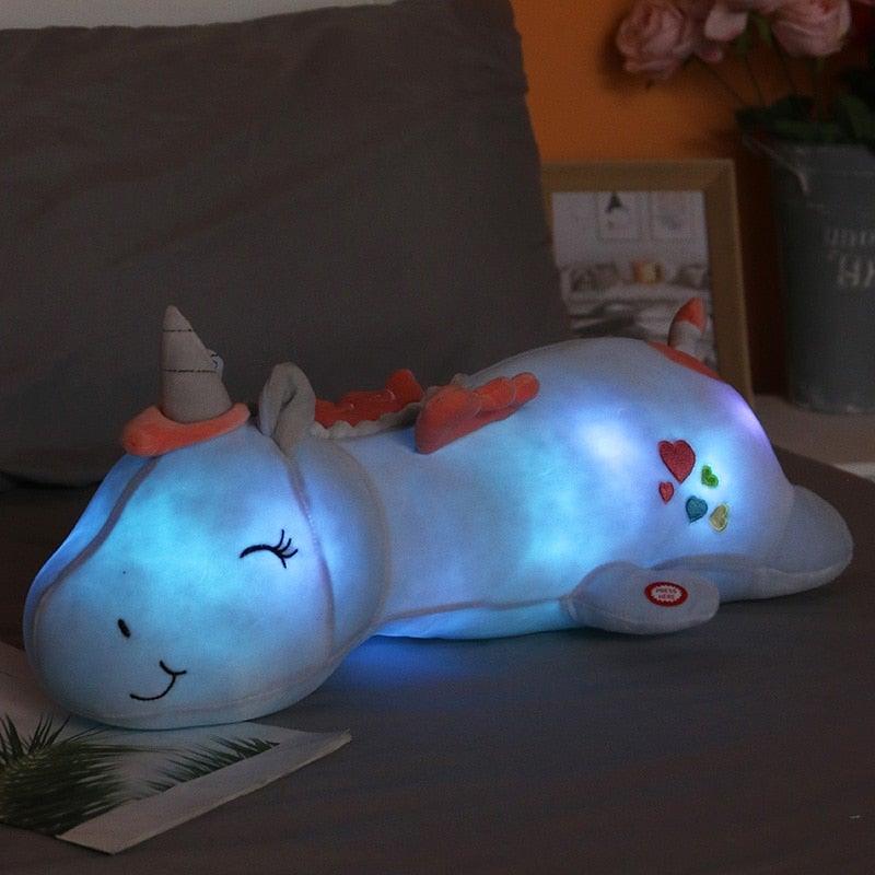 Lunacorn Lichtgevend Eenhoorn | Knuffelige Pluchevriend | Regenboog-LED's | Perfect Cadeau voor Kinderen