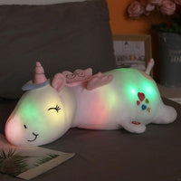 Lunacorn Lichtgevend Eenhoorn | Knuffelige Pluchevriend | Regenboog-LED's | Perfect Cadeau voor Kinderen