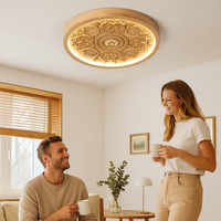 GlowMira | Moderne Hars Plafondlamp met Variabele Lichtkleur
