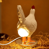 Kipvormige Tafellamp met Geïntegreerd LED Licht en Staande Basis