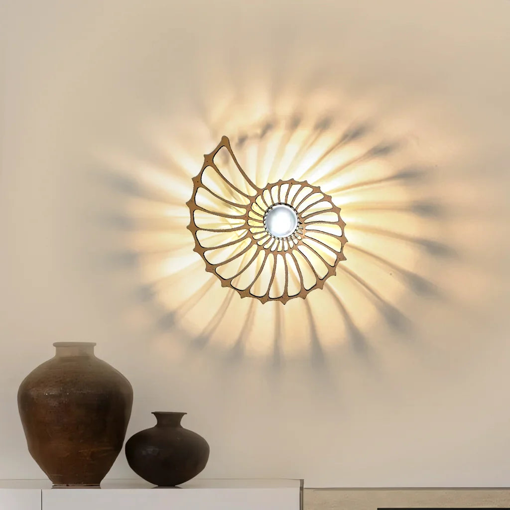 Aegir Nautilus Design Decoratieve LED Wandlamp