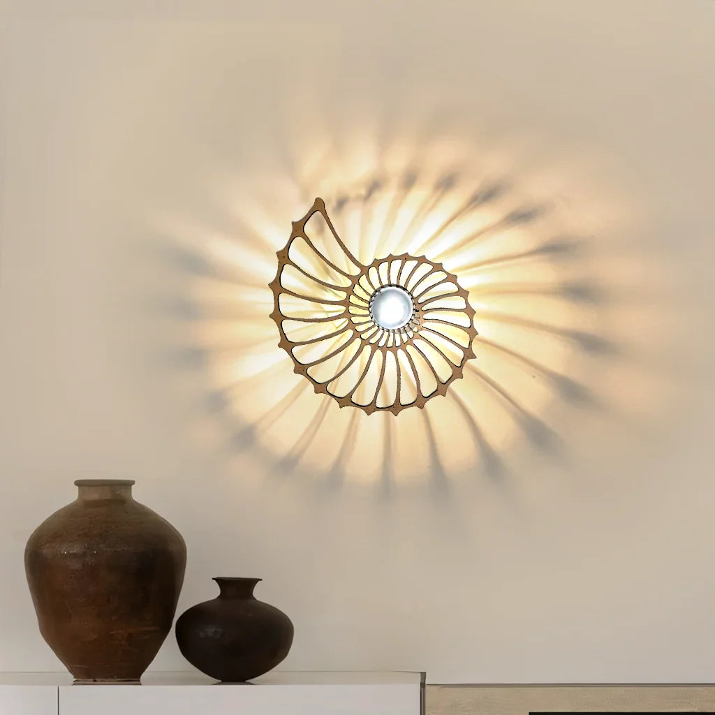 Aegir Nautilus Design Decoratieve LED Wandlamp