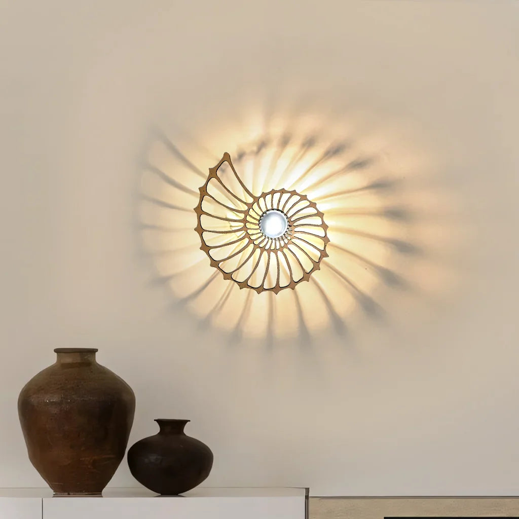 Aegir Nautilus Design Decoratieve LED Wandlamp