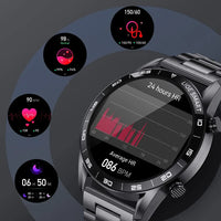 Luxe Mannen Smartwatch | Multisport Modus | Gezondheidsmonitoring
