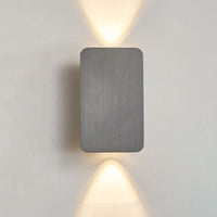 Noordse Minimalistische Glazen Rectangulaire LED Wandlamp 2-licht