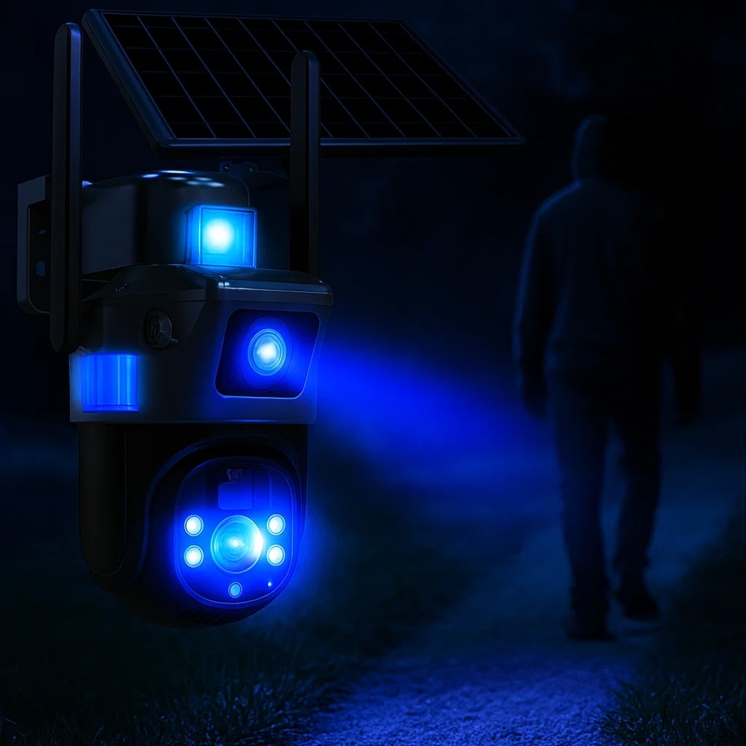 Buitenbewakingscamera | WLAN Camera met Zonnepaneel | GuardVision