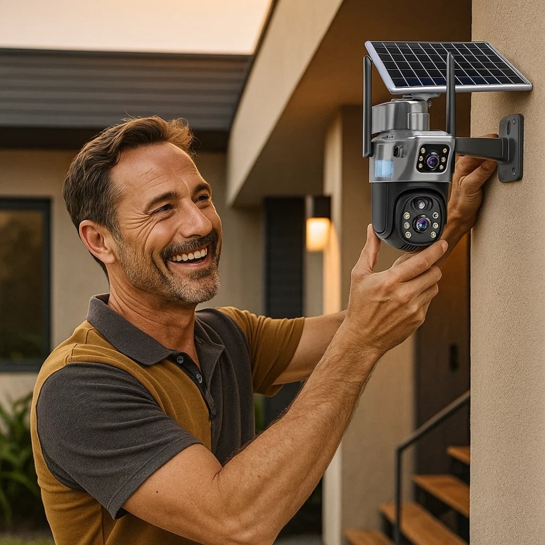 Buitenbewakingscamera | WLAN Camera met Zonnepaneel | GuardVision