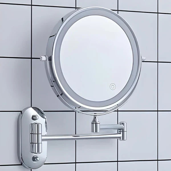 Wandcosmeticaspiegel met LED-verlichting en vergroting