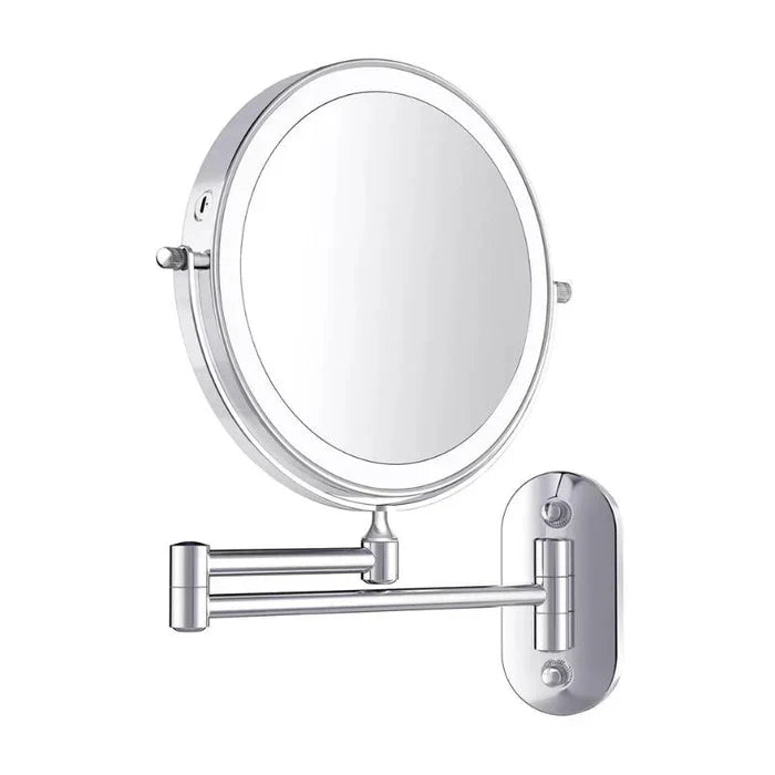 Wandcosmeticaspiegel met LED-verlichting en vergroting