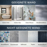 Handgreep voor douche, bad of toilet met zuignap | Badwandgreep voor senioren zonder boren | GripSicher