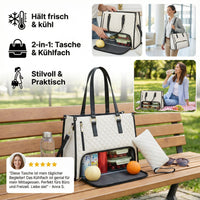 Dameshandtas met koelvak | Schoudertas met koelfunctie | FrischLuxe