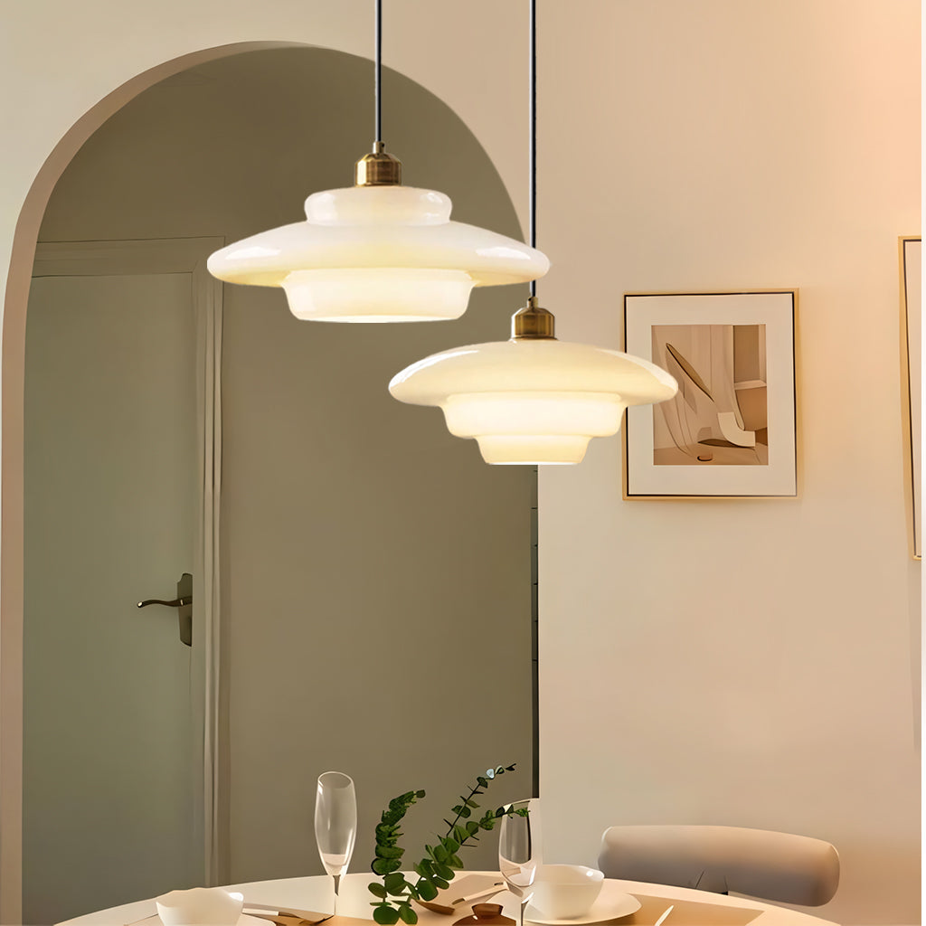 Hanna Art Deco Glas Hanglamp