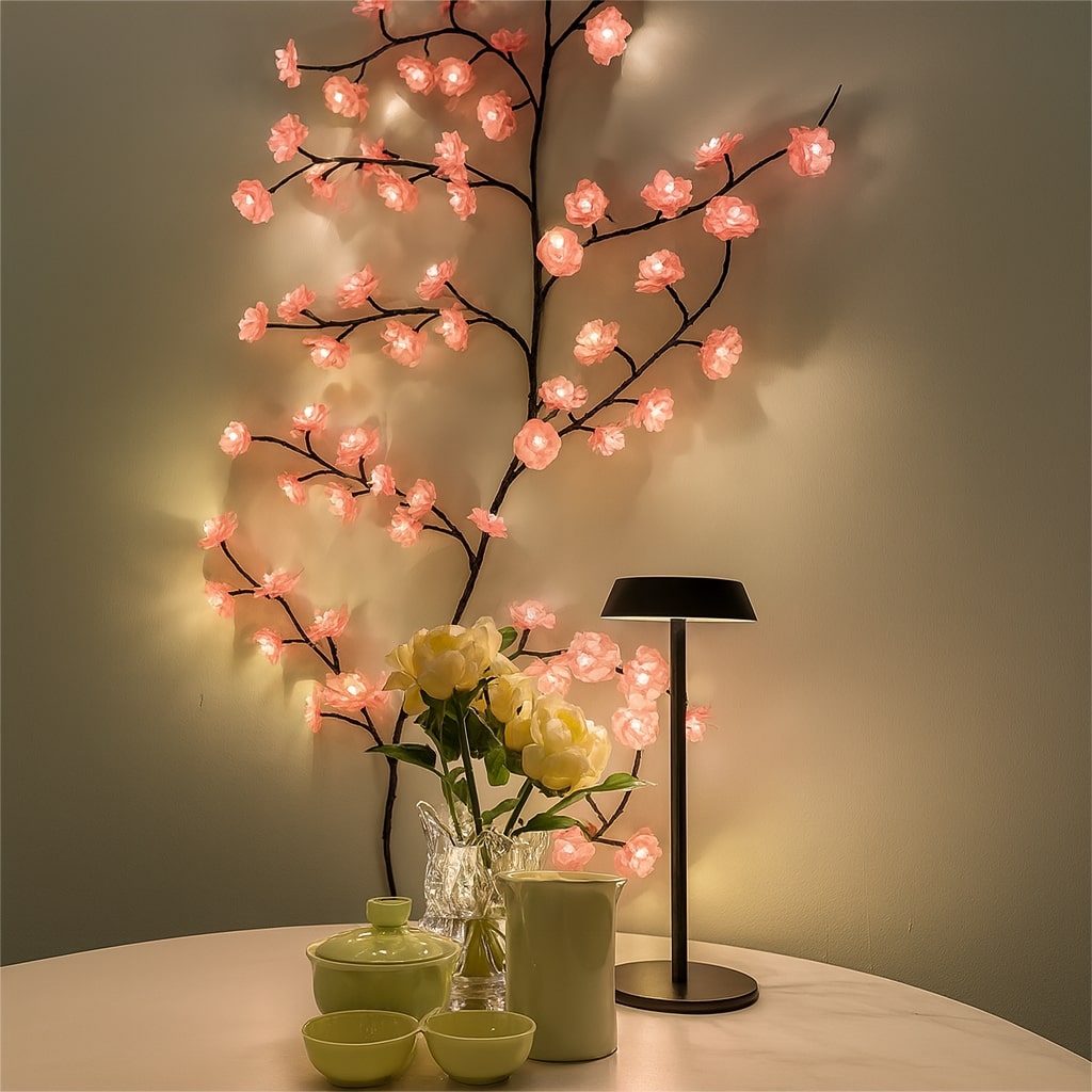 LED Herfstdecoratie | Herfstbloemdecoratie | Decoratie Lichtenketting | LichtBloem