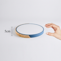 Scandinavische Houten LED Plafondlamp – Modern Inbouwontwerp voor een Gezellige Sfeer