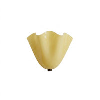 Retro Geelglasrok Schelp Wandlamp LED 1-lamp