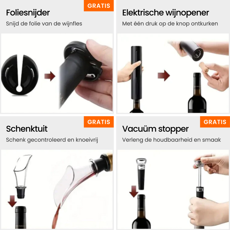 ElitePour - Elektrische Wijnopener van Luxe Kwaliteit