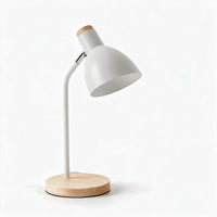 Tafellamp Scandinavisch – Bureau lamp van hout en metaal, E27