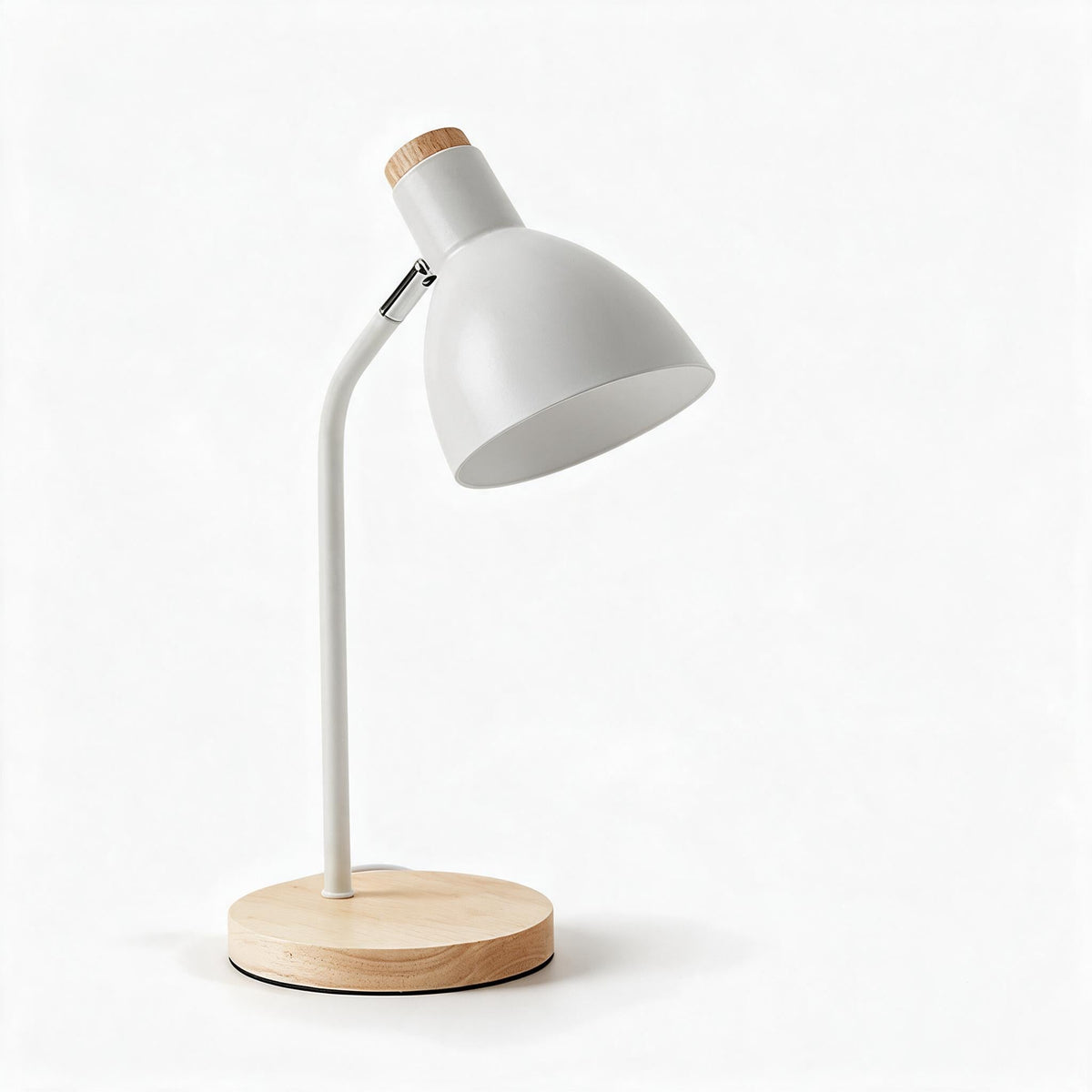 Tafellamp Scandinavisch – Bureau lamp van hout en metaal, E27
