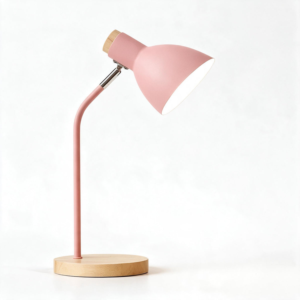 Tafellamp Scandinavisch – Bureau lamp van hout en metaal, E27