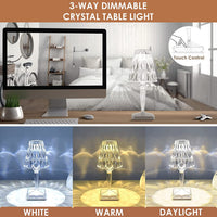 LED Kristall Tafel Lamp | Elegante Diamant Ontwerp