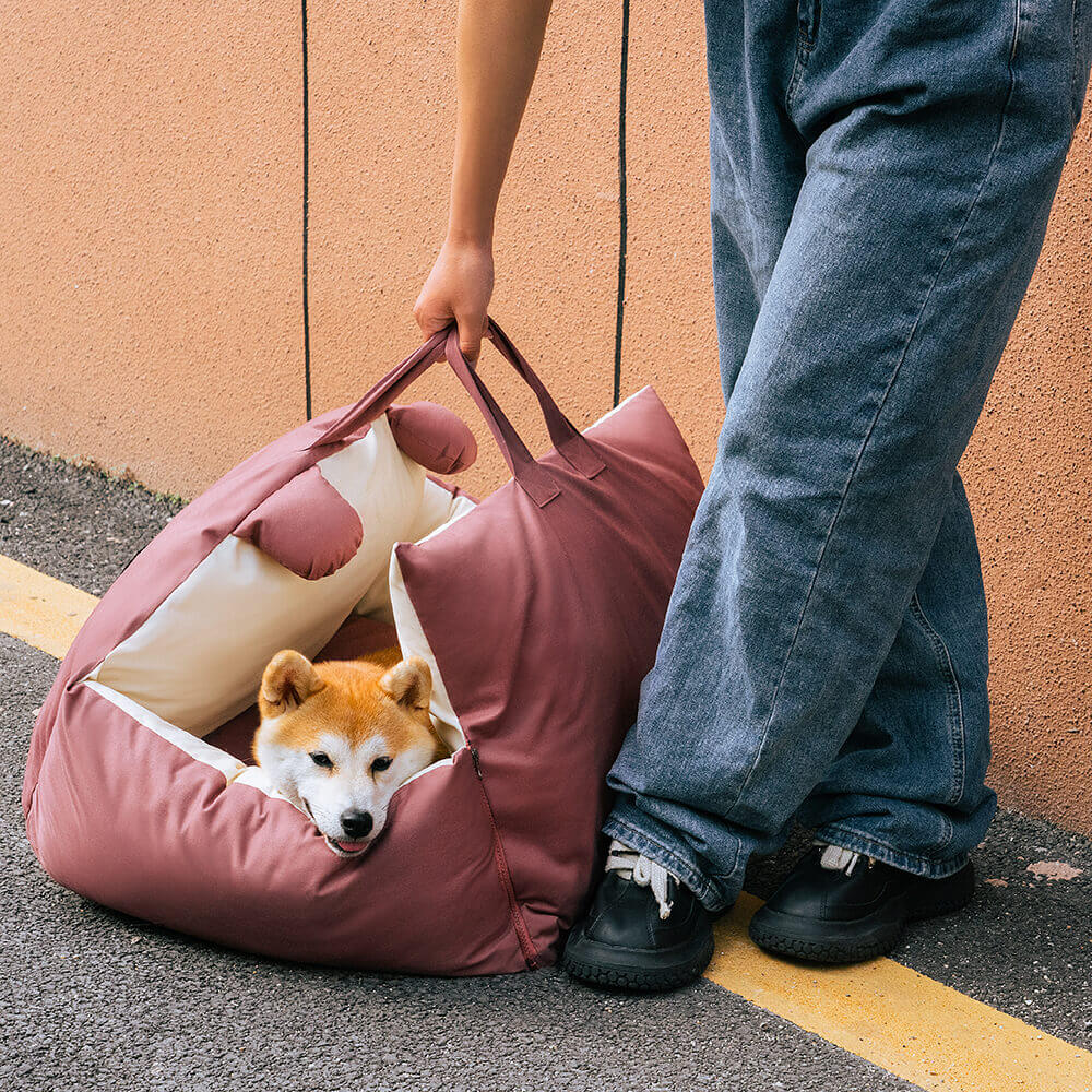 Honden Autosstoel | Hondenstoel voor de Achterbank | Honden Auto Transportbox | HondenBox