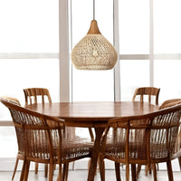 Boho Stijl Rieten Hanglamp