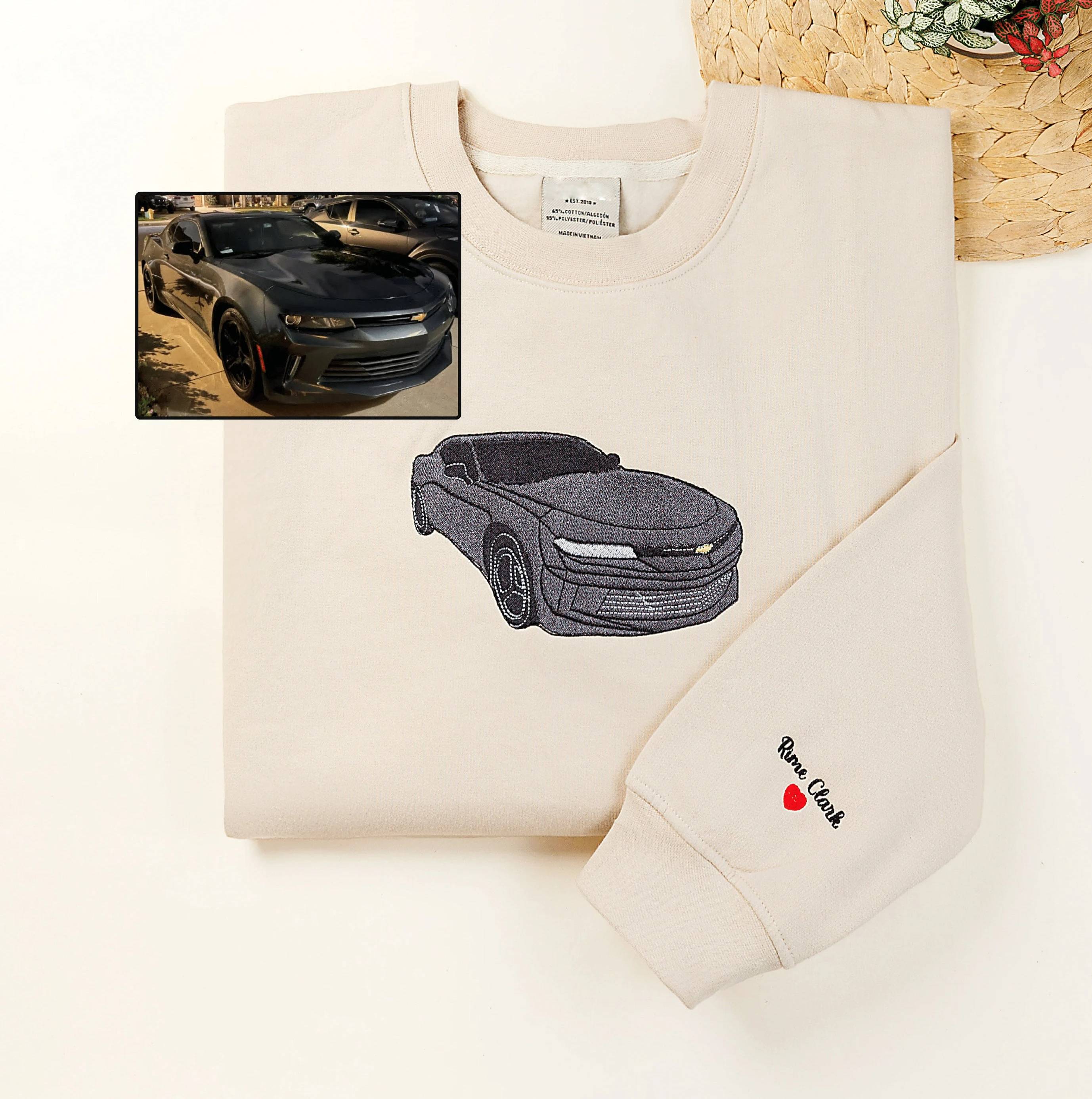CarStitch | Te personaliseren geborduurde auto hoodie van je eigen auto