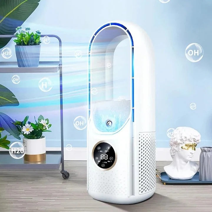 Bladeloze, stille, draagbare airconditioner