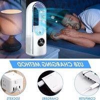 Bladeloze, stille, draagbare airconditioner