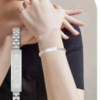 Vrouwen Smart Armband Kettingstijl Fitness Tracker met Hartslag, Slaap en Activiteit Monitoring