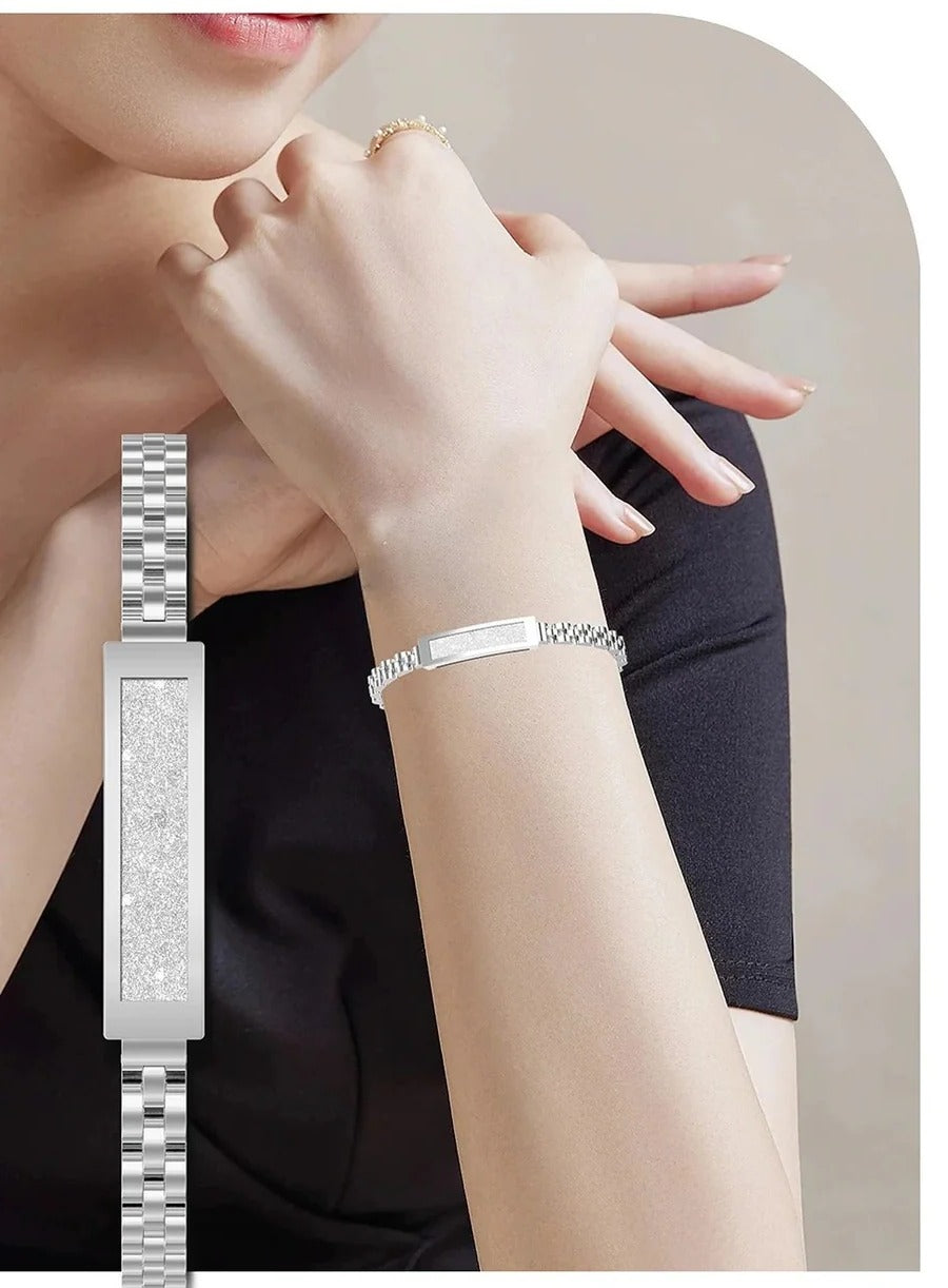 Vrouwen Smart Armband Kettingstijl Fitness Tracker met Hartslag, Slaap en Activiteit Monitoring