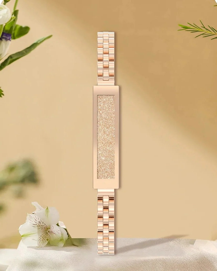 Vrouwen Smart Armband Kettingstijl Fitness Tracker met Hartslag, Slaap en Activiteit Monitoring