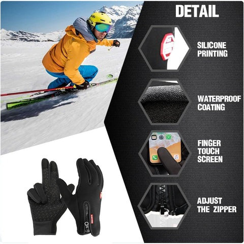 Skanto | Unisex Verwarmde Thermische Handschoenen voor Winter Buitensporten