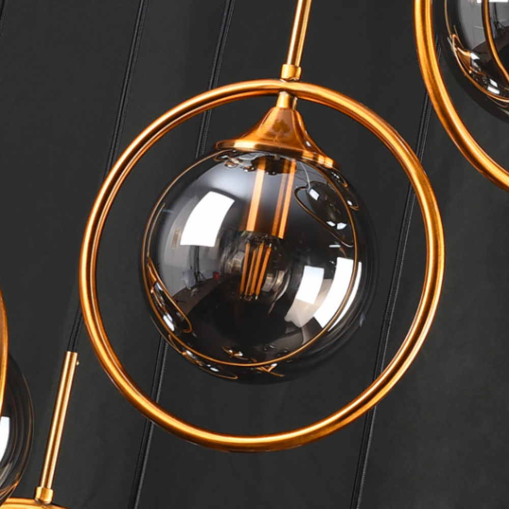 Valentina Moderne Spiraal Ballen Glas Trap Chandelier