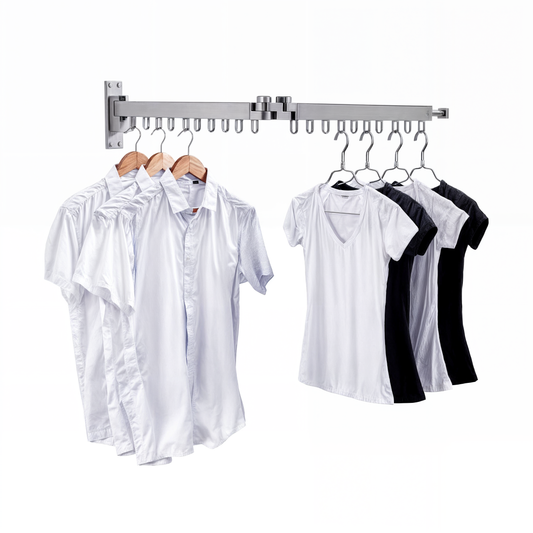 Intrekbaar droogrek voor kleding