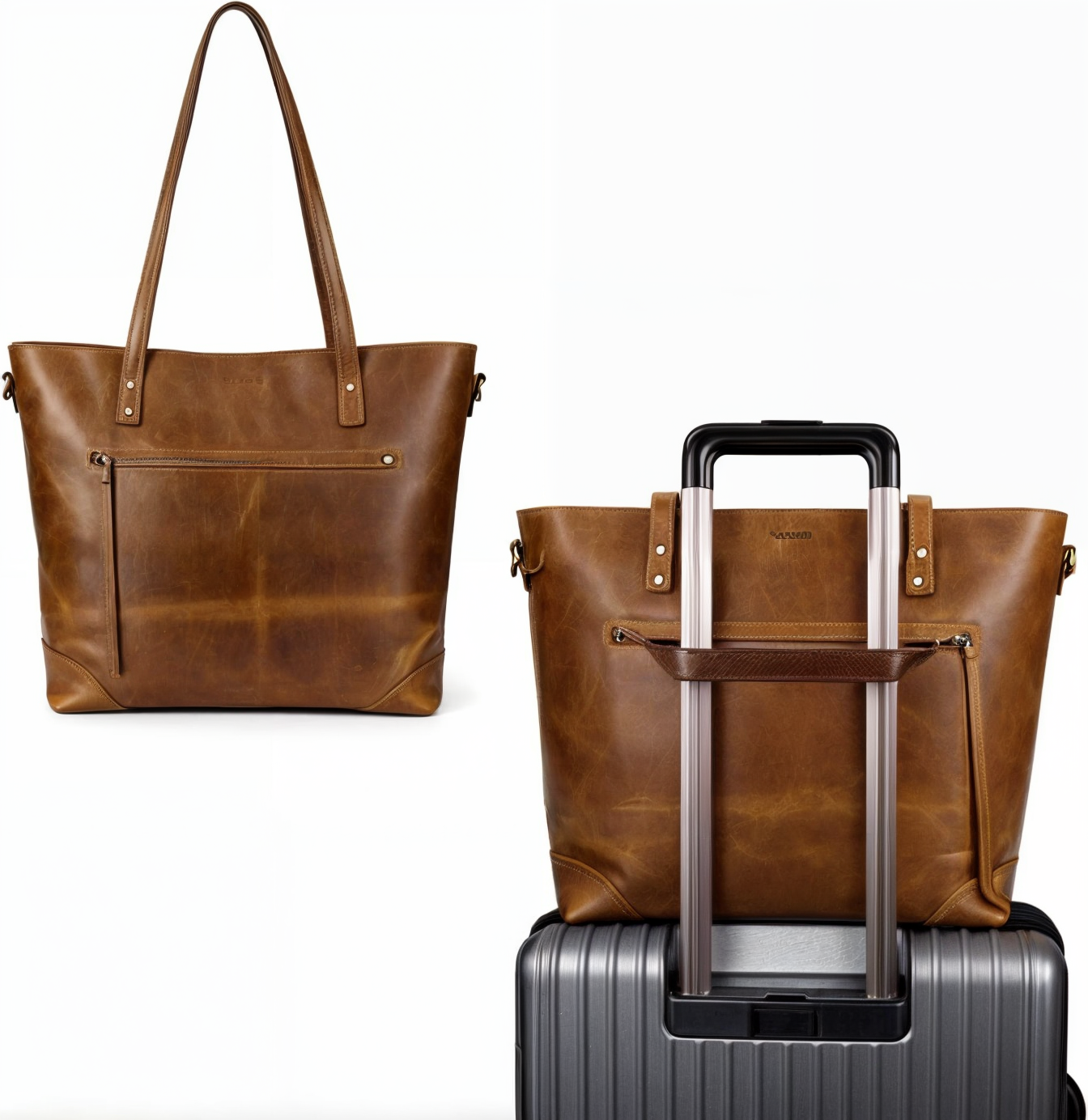Vintage Kunstlederen Tas