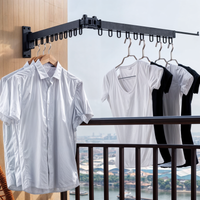 Intrekbaar droogrek voor kleding