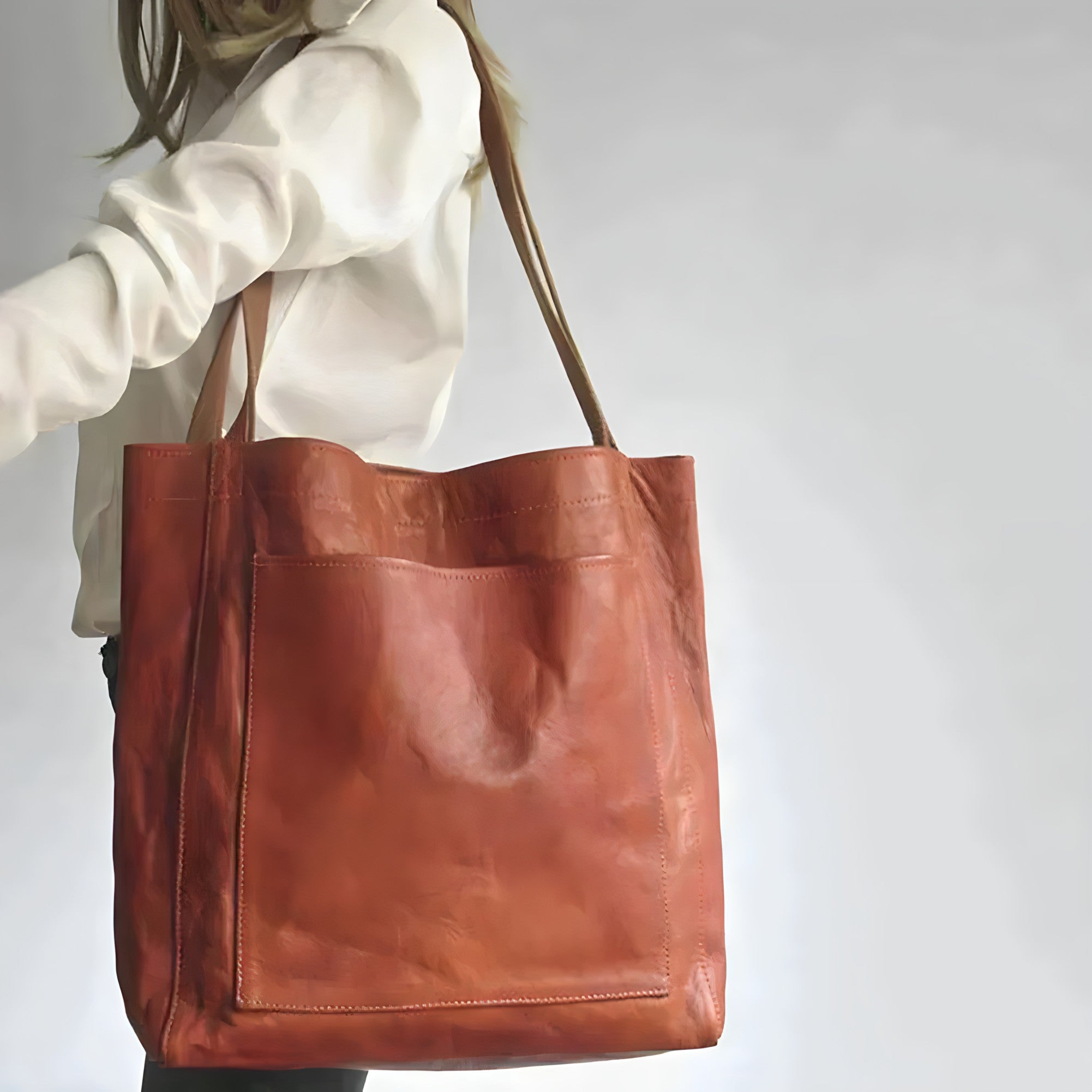Julienne - Vintage tas van leer